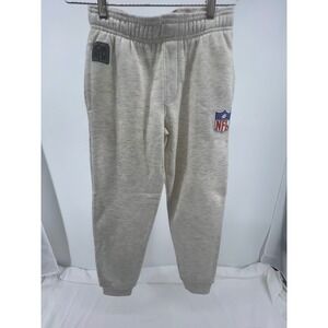 Kids NFL Football Sweatpants Gray Size 8 Elastic Waist Joggers Casual